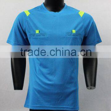 New design hot selling sublimation soccer Referee shirt