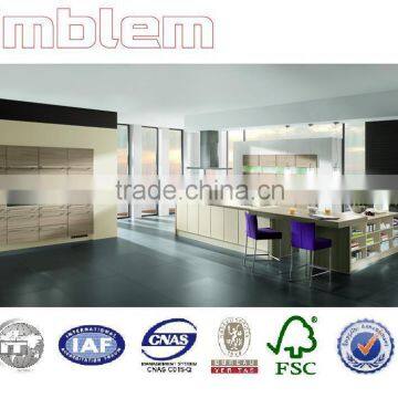 Amblem modern grainwood melamine kitchen cabinets(1 year warranty)