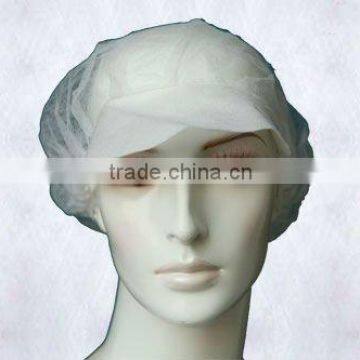 Disposable non-woven cap with visor