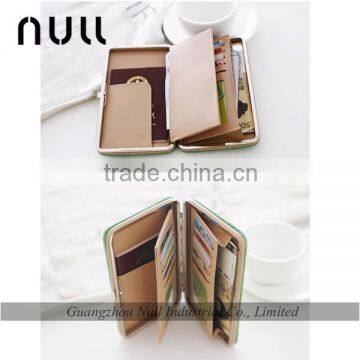 Passport Cell Phone and Card Holer Leather Young Girl Wallet With Frame photo-6