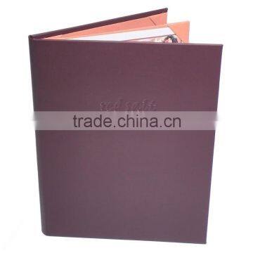 27ELE 11 x 8-1/2 Leatherette 4 View Panel Pocket Menu Covers