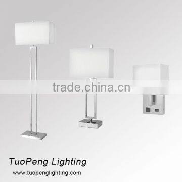 Modern Brushed Nickel Table Lamp for Hotel