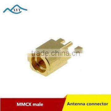 50 ohm Straight MMCX male plug connector for pcb mount