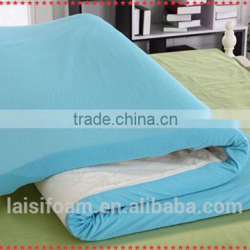 100% polyester memory foam mattress formattress cover with zipper LS-M-009-b memory foam mattress