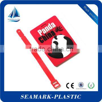 2016 Wholesale Custom Made Silicone Rubber Hotel Luggage Tag