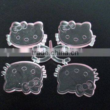 custom high quality lovely kitty face plastics injection moulding