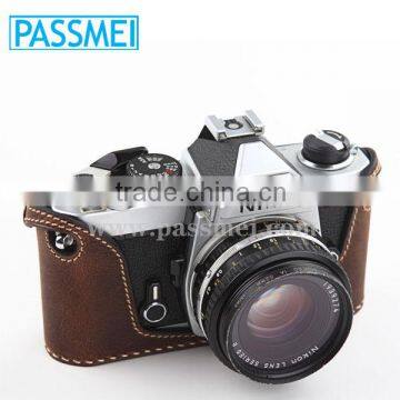 OEM Camera Accessories Genuine Leather Camera Case with Strap