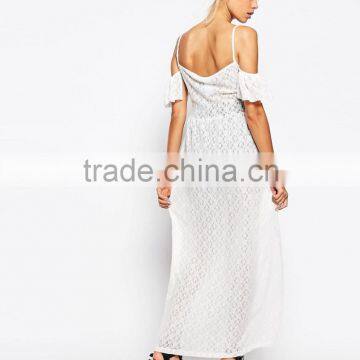 Latest Fashion The Ragged Priest Cold Shoulder Maxi Cami Top In Lace