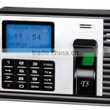 Low cost time clock with fingerprint time attendance software FTA5