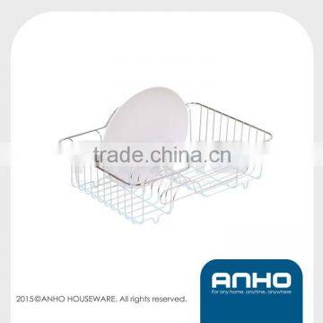 Stylish PVC coated wire dish and cup drainer