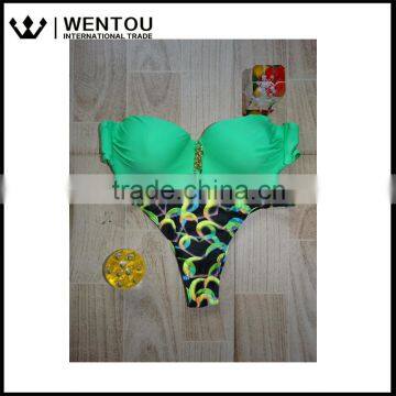 Wholesale Women Sexy Print Tassel Bikini Swimsuit photo-2