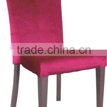 Modern Fabric Seat Aluminum Legs Dining Chair