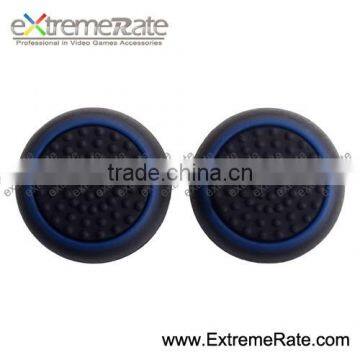 Black Base With Blue Rubber Thumbstick Grips Thumb Stick Grip for PS4/PS3/XBOX ONE/360 Controller