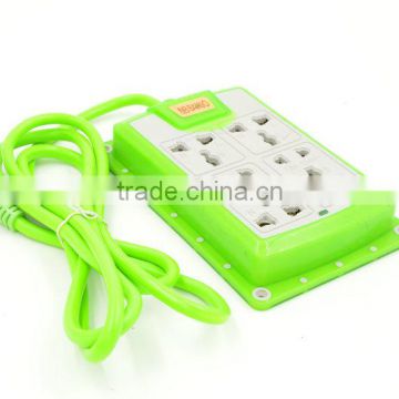 Wholesale new green design Overload protector multi extension lead socket