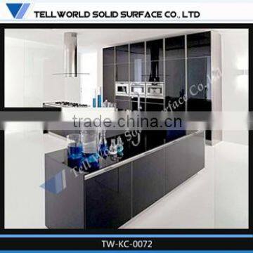 Prefab artificial marble countertop commercial kitchen cabinet manufacturers