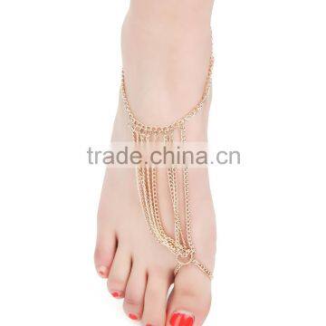 Factory Direct New Design Multi-colored Crystal Evil Eye Barefoot Sandal Anklet photo-6