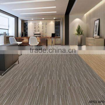 Individual design decorative carpet puzzle tiles modern series with stripe pattern