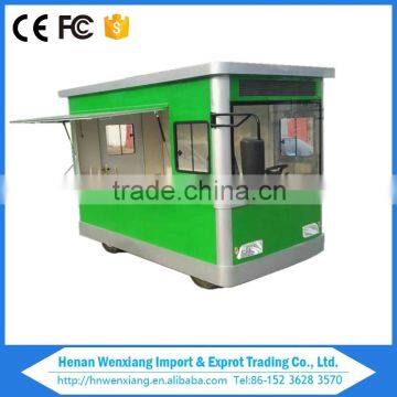 New Design Galvanized Steel Tempered Glass Solar Mobile Food Truck with Bus Type for Sale