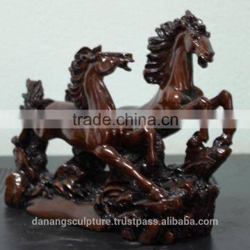 Bronze Resin Horse Couple Statue DSF-HR46 photo-3