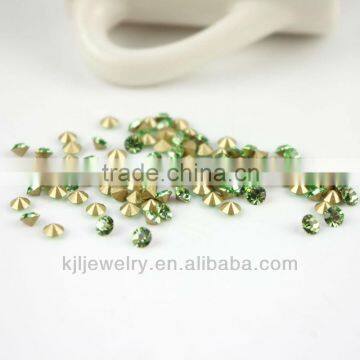 KJL-PB031 wholesale 6mm High quality chaton point back rhinestone ;chaton rhinestone point back ; point back chaton rhinestone