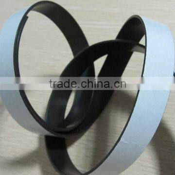 Soft Flexible Pvc lamination Rubber magnetic tape band with adhesive
