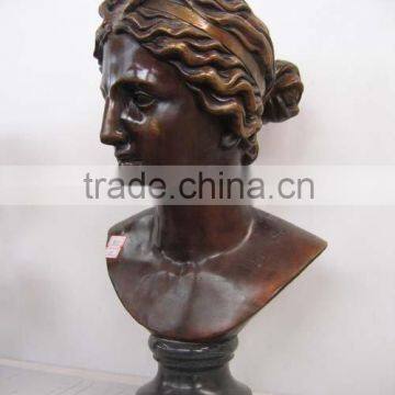 bronze bust statue