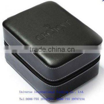 2011 New Style Black Faux Leather Watch Box with pillow