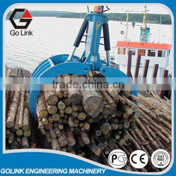 High efficiency timber grab for excavator with rotating device