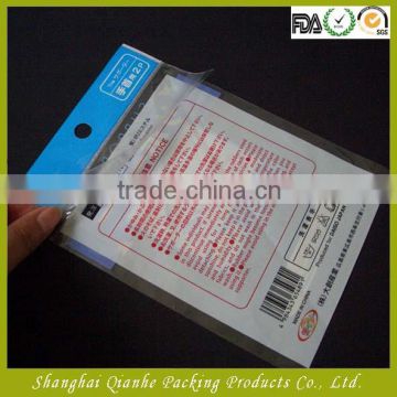 self adhesive cpp bags packaging with top printing from China