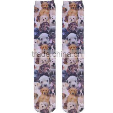 Wholesale Fashion Christmas Printing Dogs Whole Sock