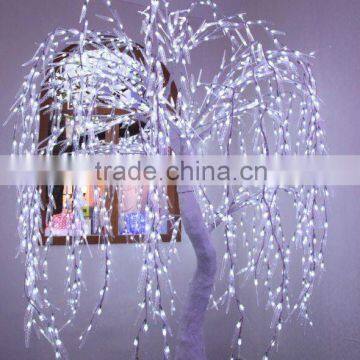 2012 hot sale 3m white branches willow led tree light