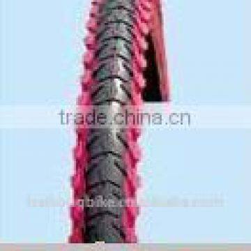 ISO9001 high quality black and purple road bicycle tire