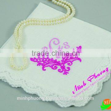 Embroidery Products Flower Handkerchief/craft photo-2