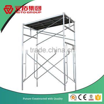 Hot dipped Galvanized H ladder frame scaffolding used for construction