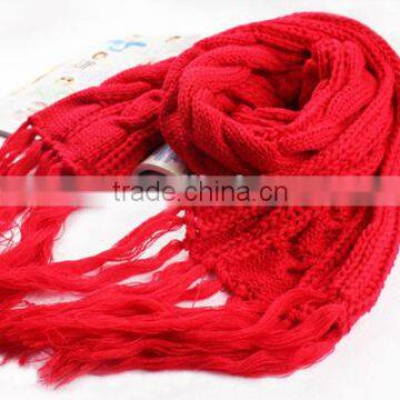 Unisex Winter Warm Knitted Thicken Hollow Out Neckerchief Knit Infinity Scarf