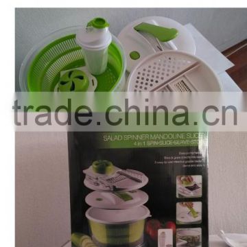 4 in 1 Vegetable food slicer Manual vegetable slicer Turning Spiral vegetable slicer