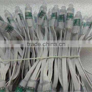 WHITE Wire IP68 DC12V Input 12mm Through-hole LED RGB Dump Node;100pcs a String photo-6