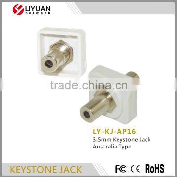 LY-KJ-AP16 Good quality 3.5mm Keystone Jack Australia Type