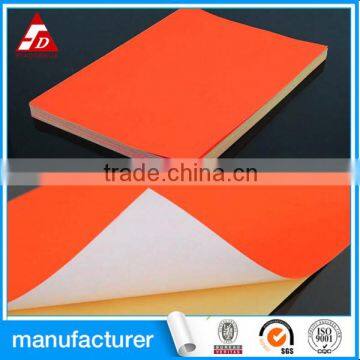 MANUFACTURER SALES FLUORESCENT PAPER ADHESIVE STICKER PAPER