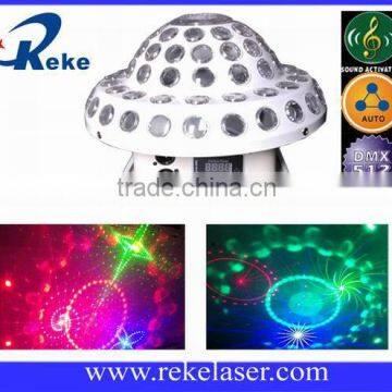 Mushroom crystal led magic ball rgb dancing floor laser light