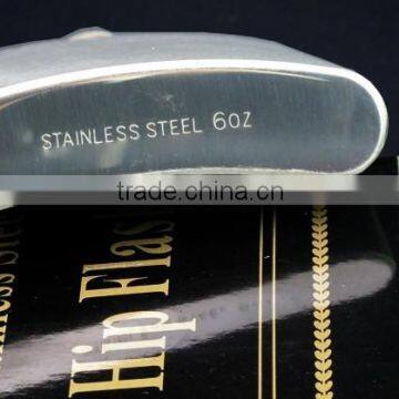 6oz Hip Flasks for Men/ Mini Metal Flask/ Standard Size Hip Flask photo-5