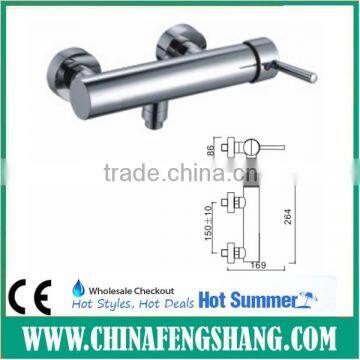 Hot and cold fashion wall mounted bath faucet