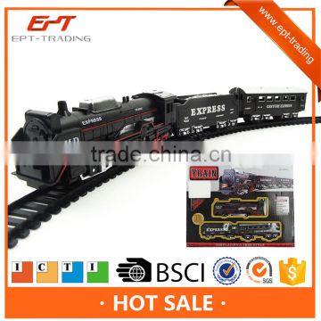 Plastic battery operated railway train toy with sound &light