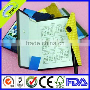 Customized Printing Leather Hardcover Book, PU Hardcover Book