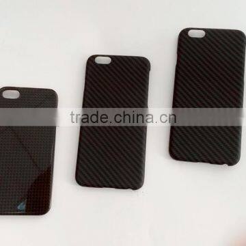 Black Twill Carbon Fiber Mobile Phone Case For Iphone 6