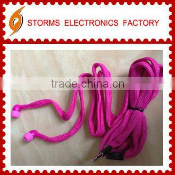 Professional Waterproof shoelace headphone from shantou factory