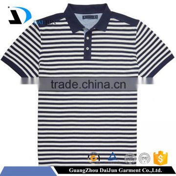 Daijun oem new design mens cheap 160g multicolored stripe china factory polo shirt