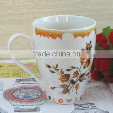 Rose Printing Porcelain Mug