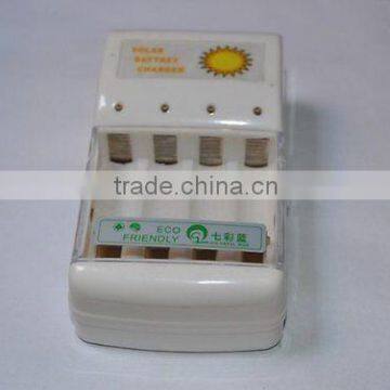 Solar Battery Charger for 4 Pcs AA/AAA Mobile Battery Charger Portable Battery Charger
