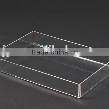 acrylic car food tray/plastic square tray